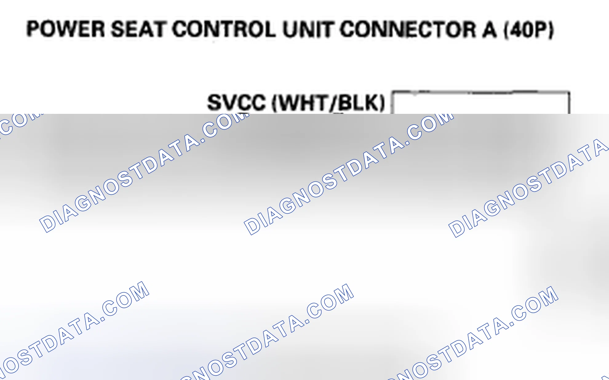 Scheme 60: DTC B1836: Power Seat Position Sensor Circuit Short