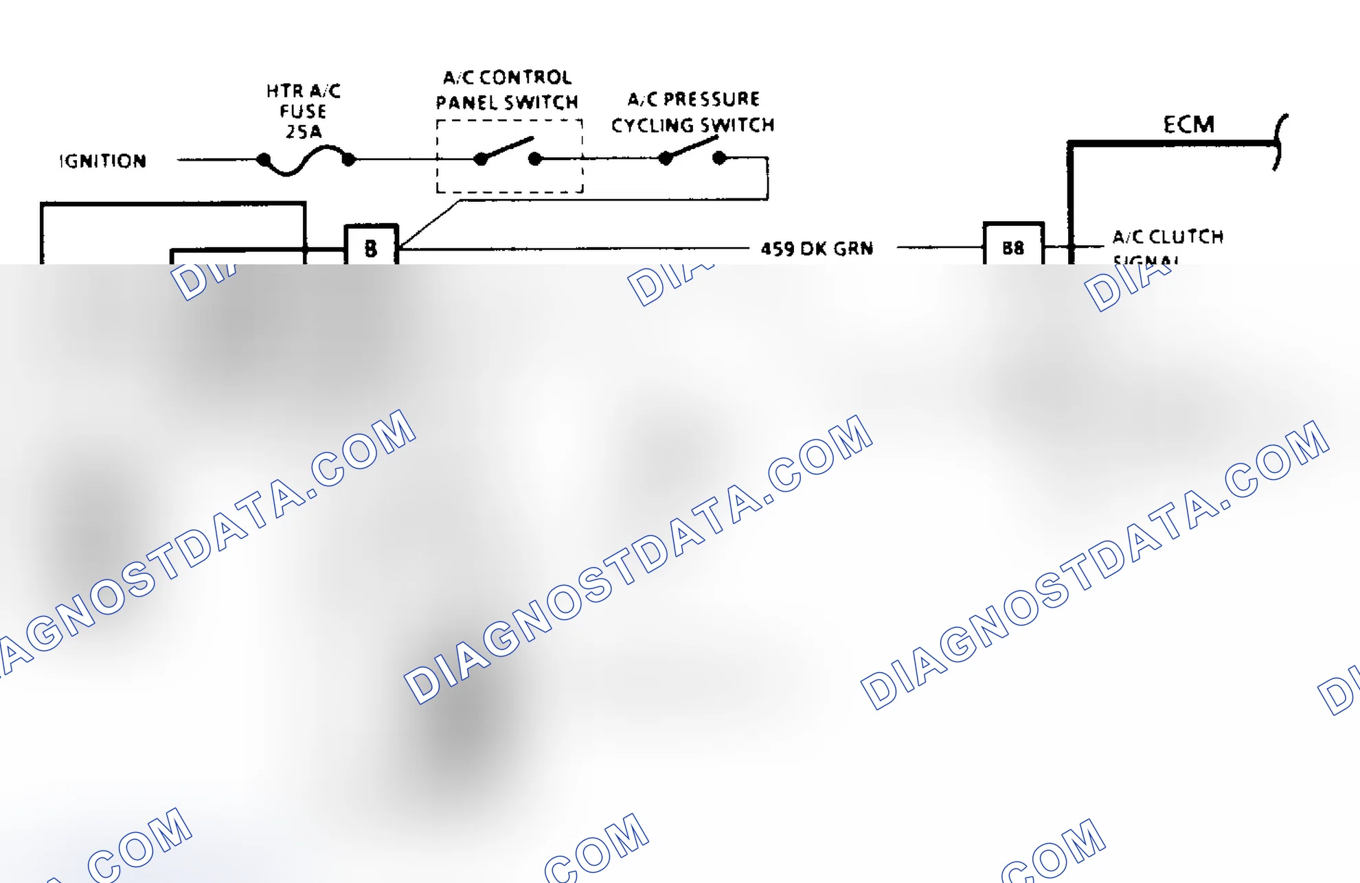 Scheme 154: A/C Clutch Control Diagnosis Flow Chart (1 of 2) (2.5L)