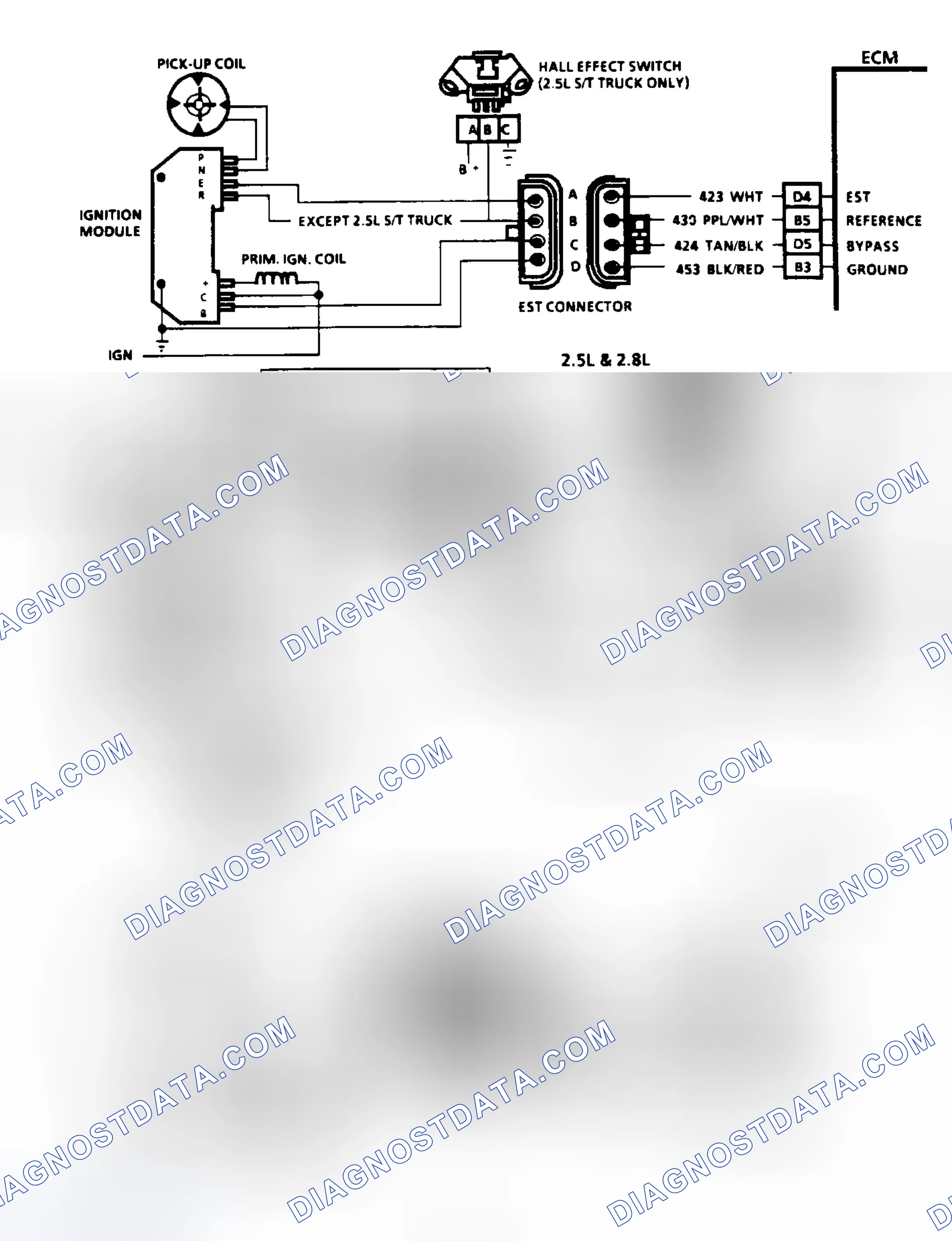 Scheme 69: Code 42: EST With HEI Ignition Circuit Diagram