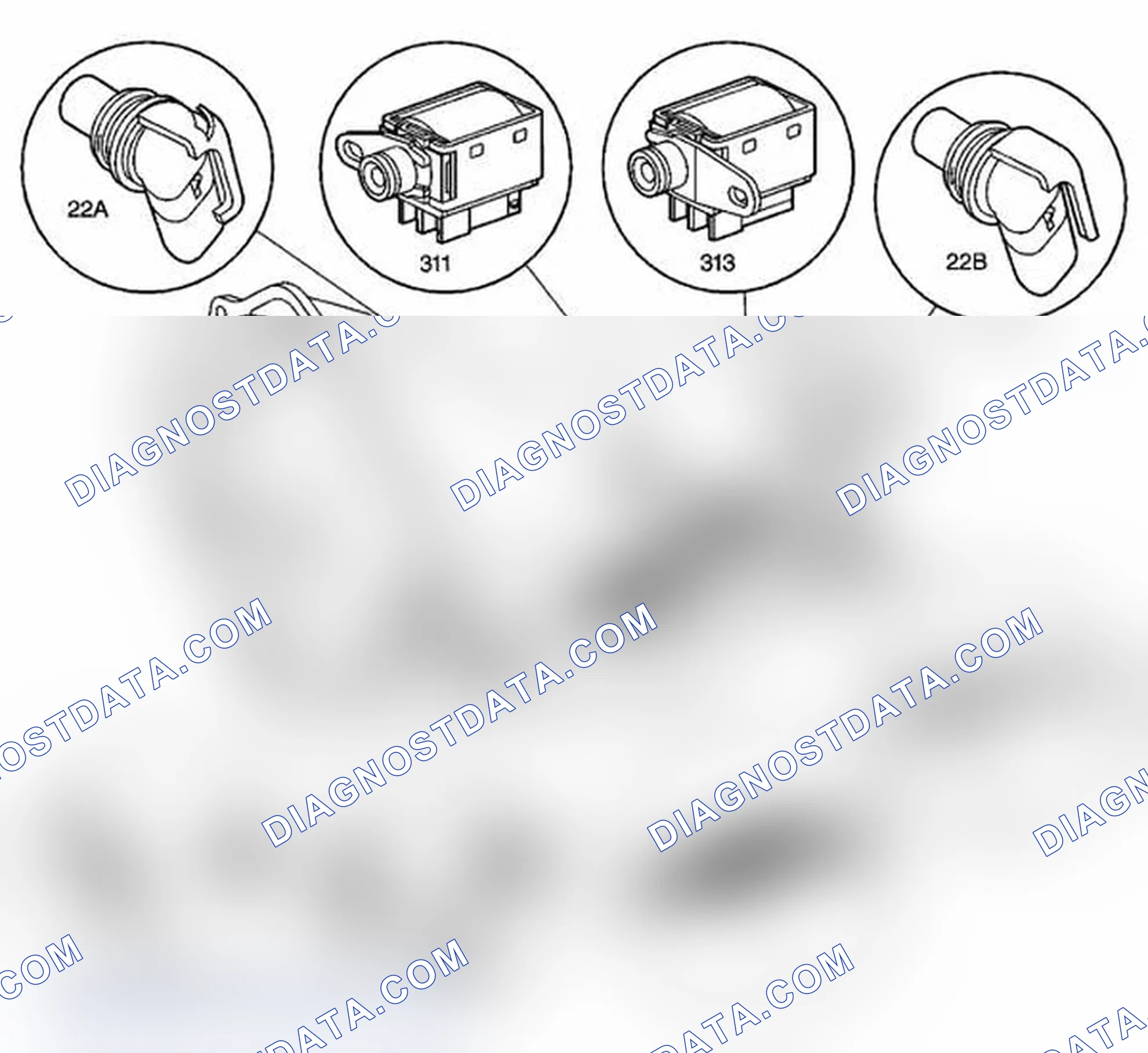 Scheme 238: Automatic Transmission Electronic Component Views