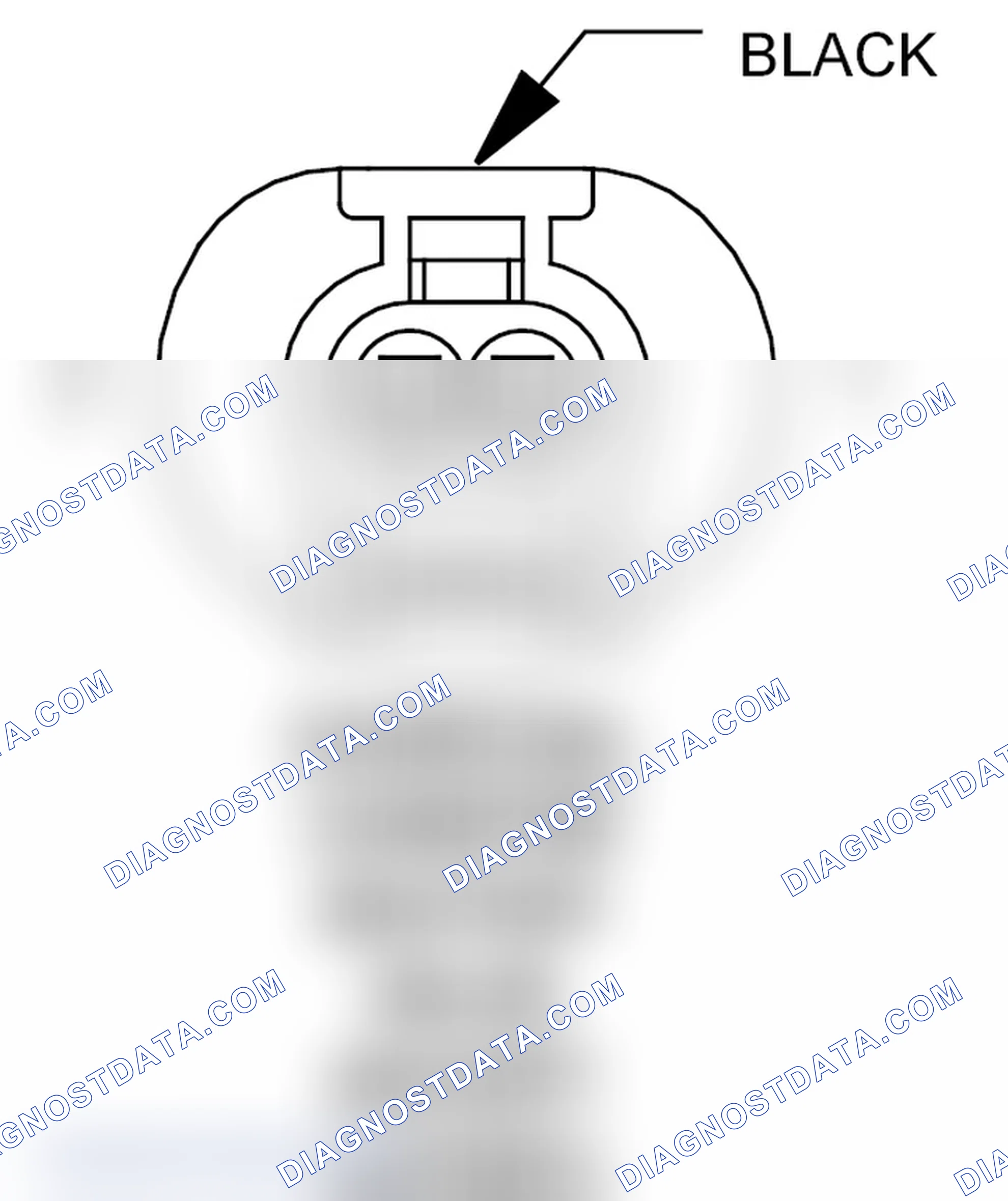 Scheme 102: Charcoal Canister Shutoff Valve (Except Export) Connector End View