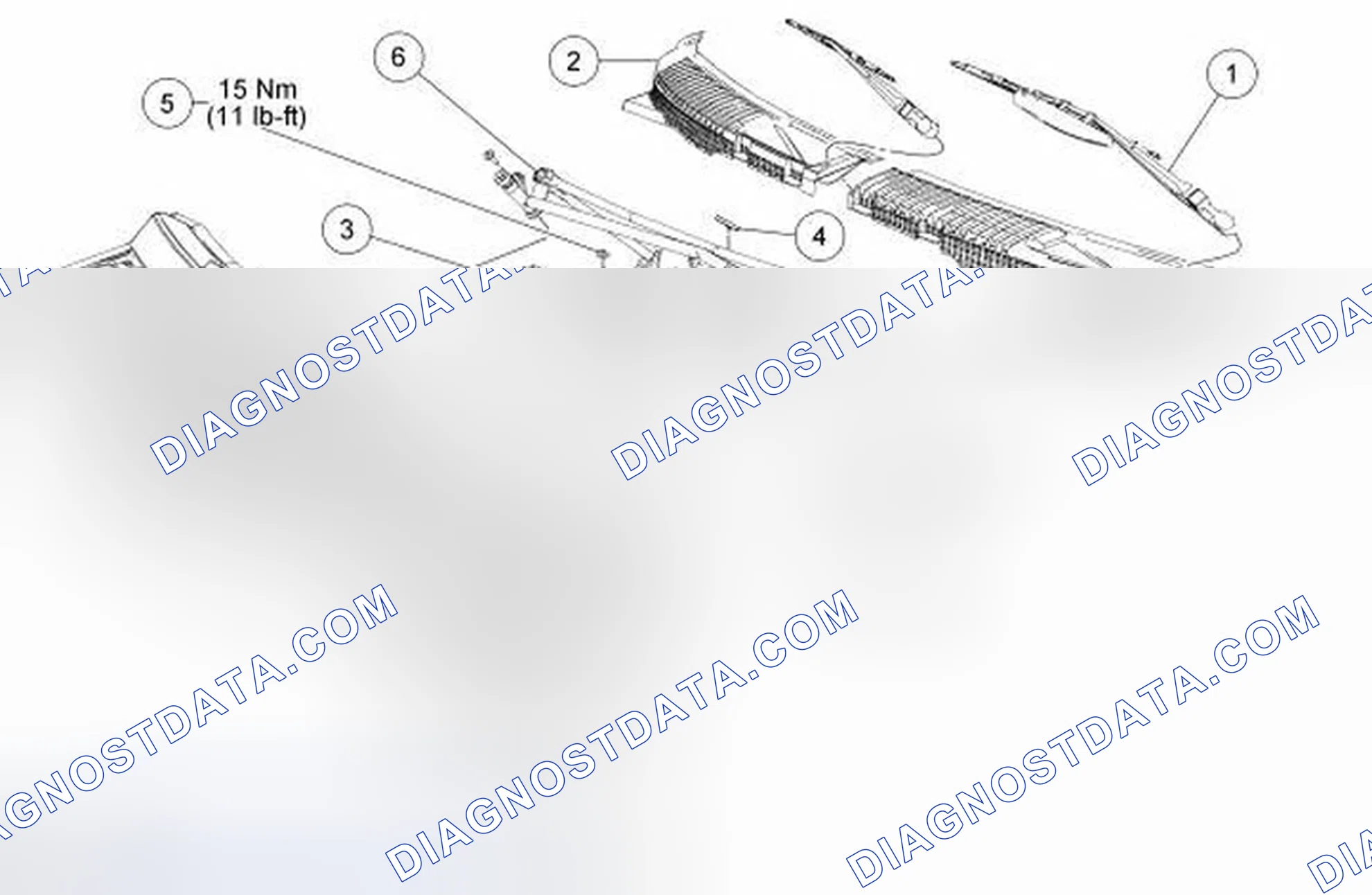 Scheme 29: Wiper and Washer System - Exploded View, Front