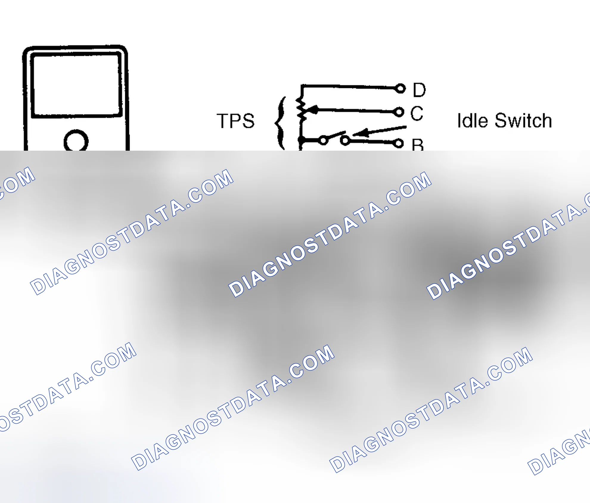 Scheme 5: Throttle Position Sensor Terminal ID (Sidekick MPI & Swift SOHC)