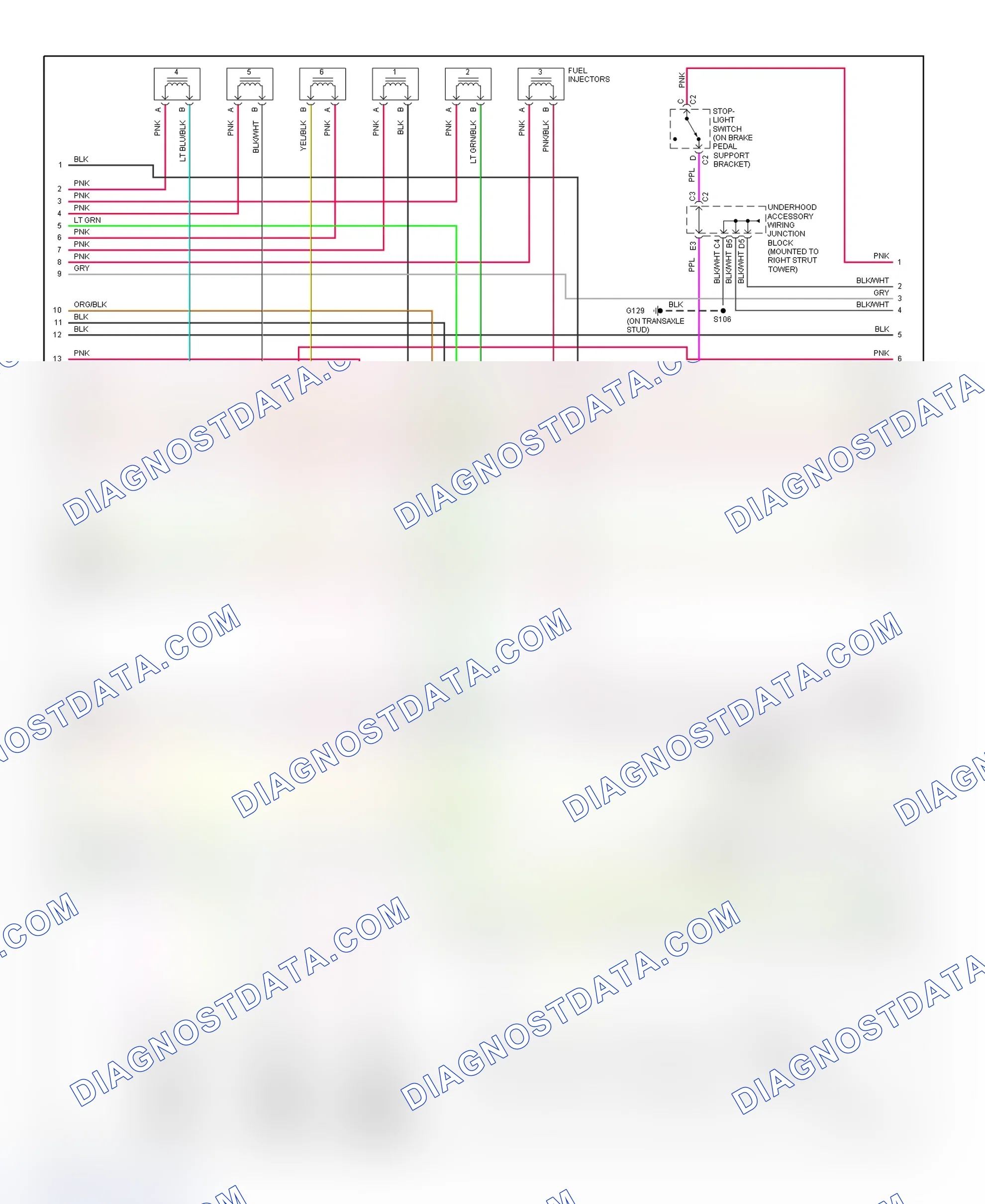 Scheme 106: PCM Wiring Diagram (Grand Prix - 3.8L VIN K - 2 Of 4)