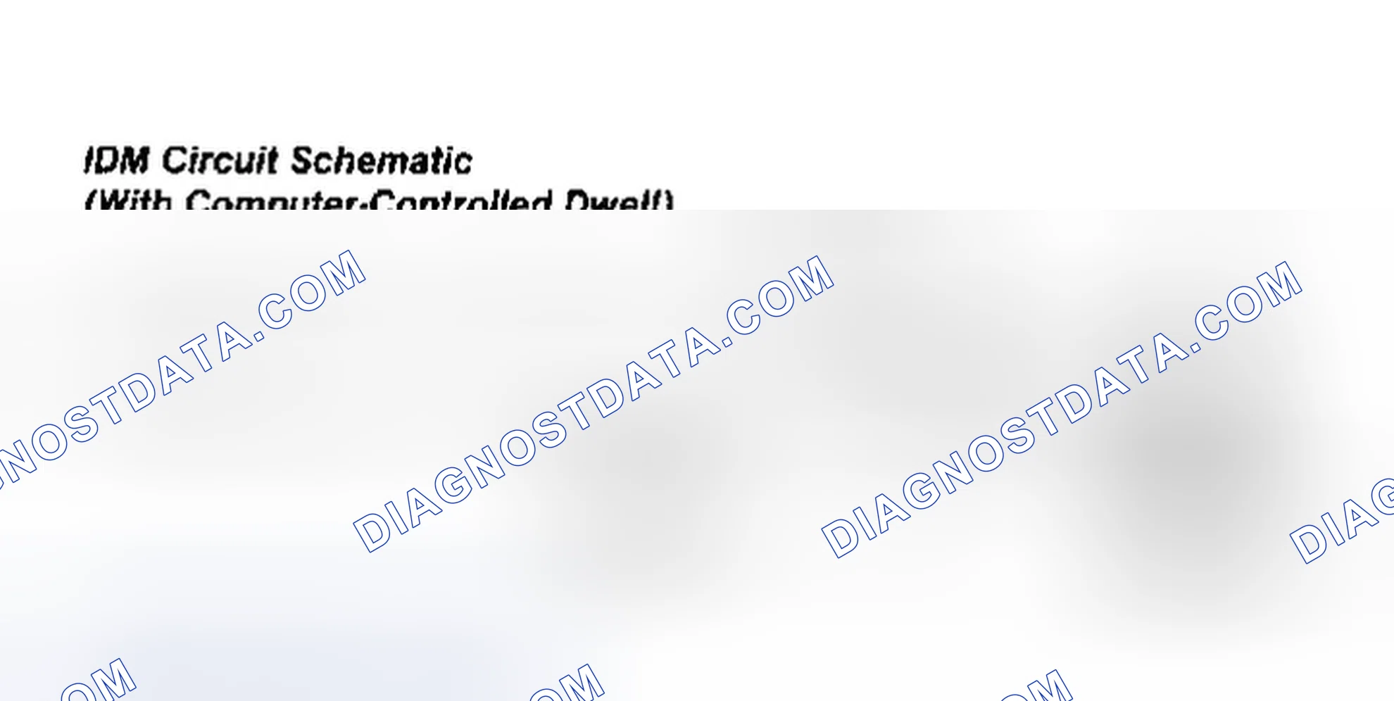 Scheme 99: IDM Circuit Schematic (2.3L, 3.0L, 3.8L, Cougar 5.0L & Thunderbird 5.0L)
