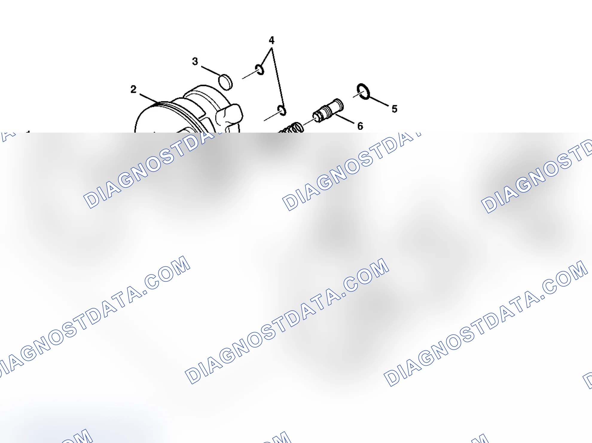 Scheme 4: Power Steering Pump Disassembled View (Regular)