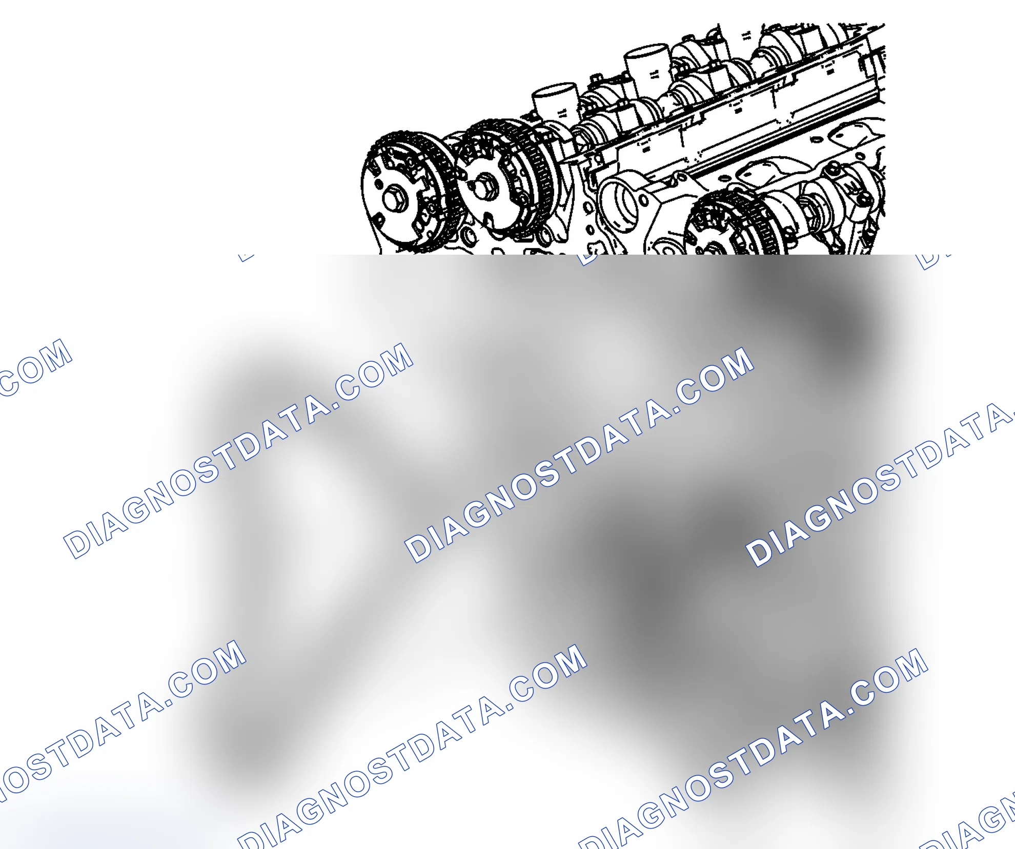 Scheme 103: Secondary Camshaft Intermediate Drive Chain Removal - Left Side