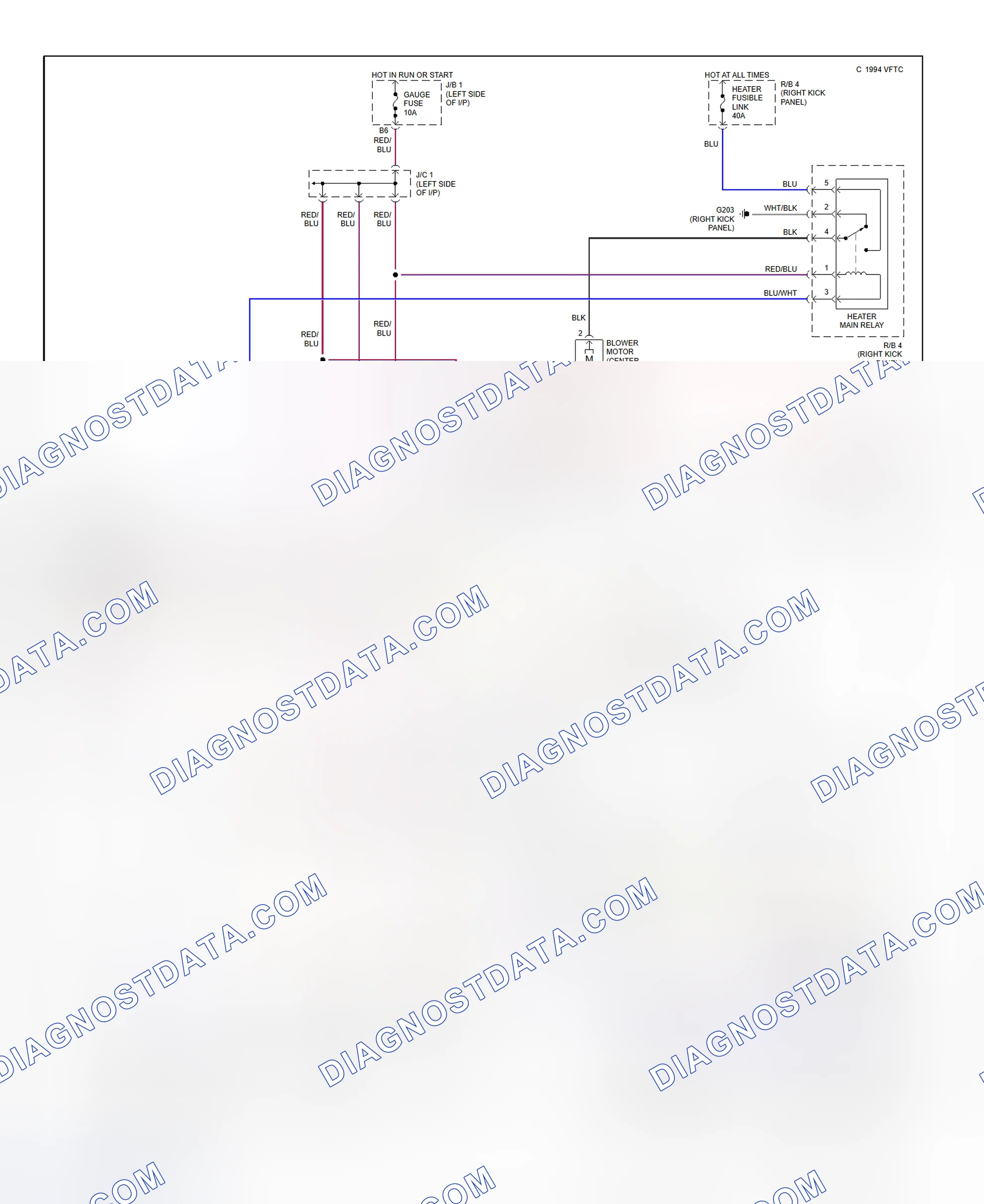 Scheme 2: Automatic A/C-Heater System Wiring Diagram (2 Of 2)