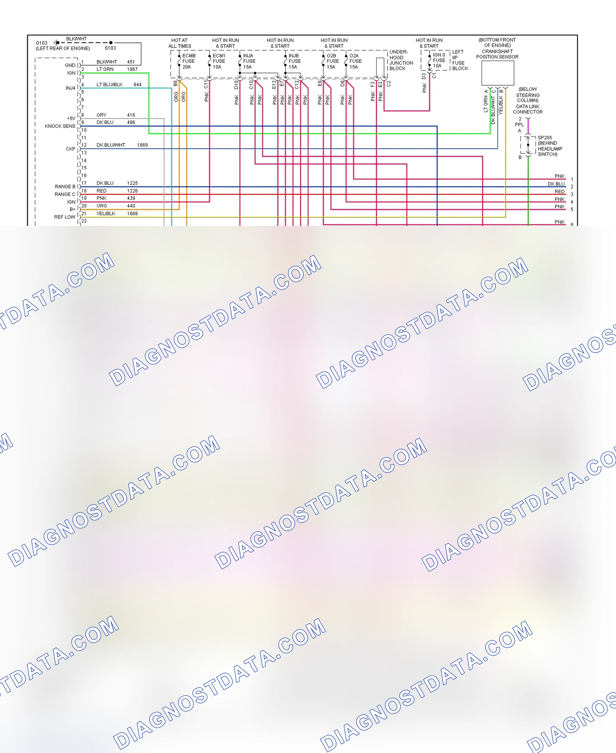 Scheme 20: PCM Wiring Diagram (Sierra & Silverado - 4.3L VIN W - 1 Of 4)