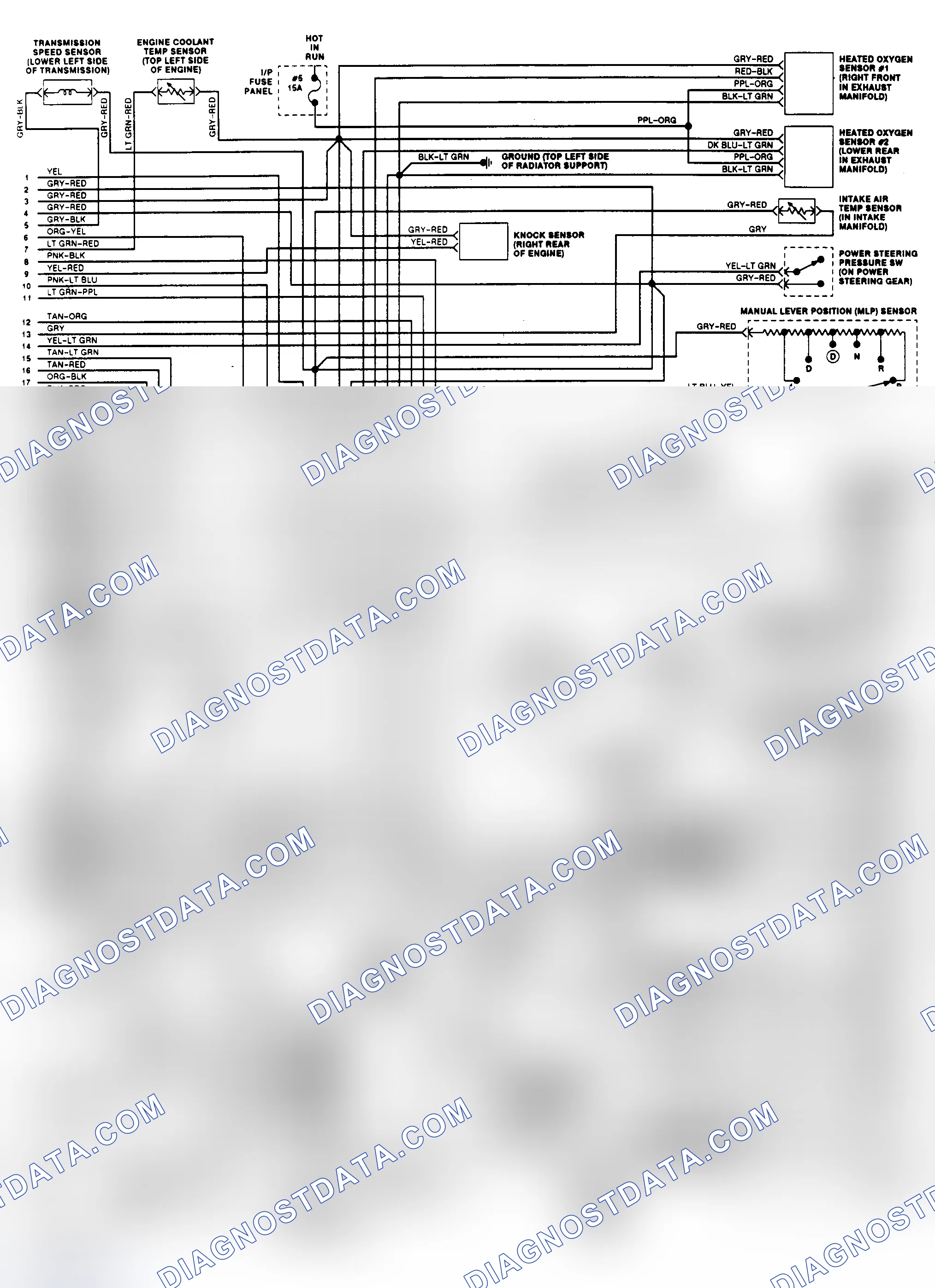 Scheme 151: EEC-IV Wiring Diagram (Taurus 3.2L SHO - 2 of 2)