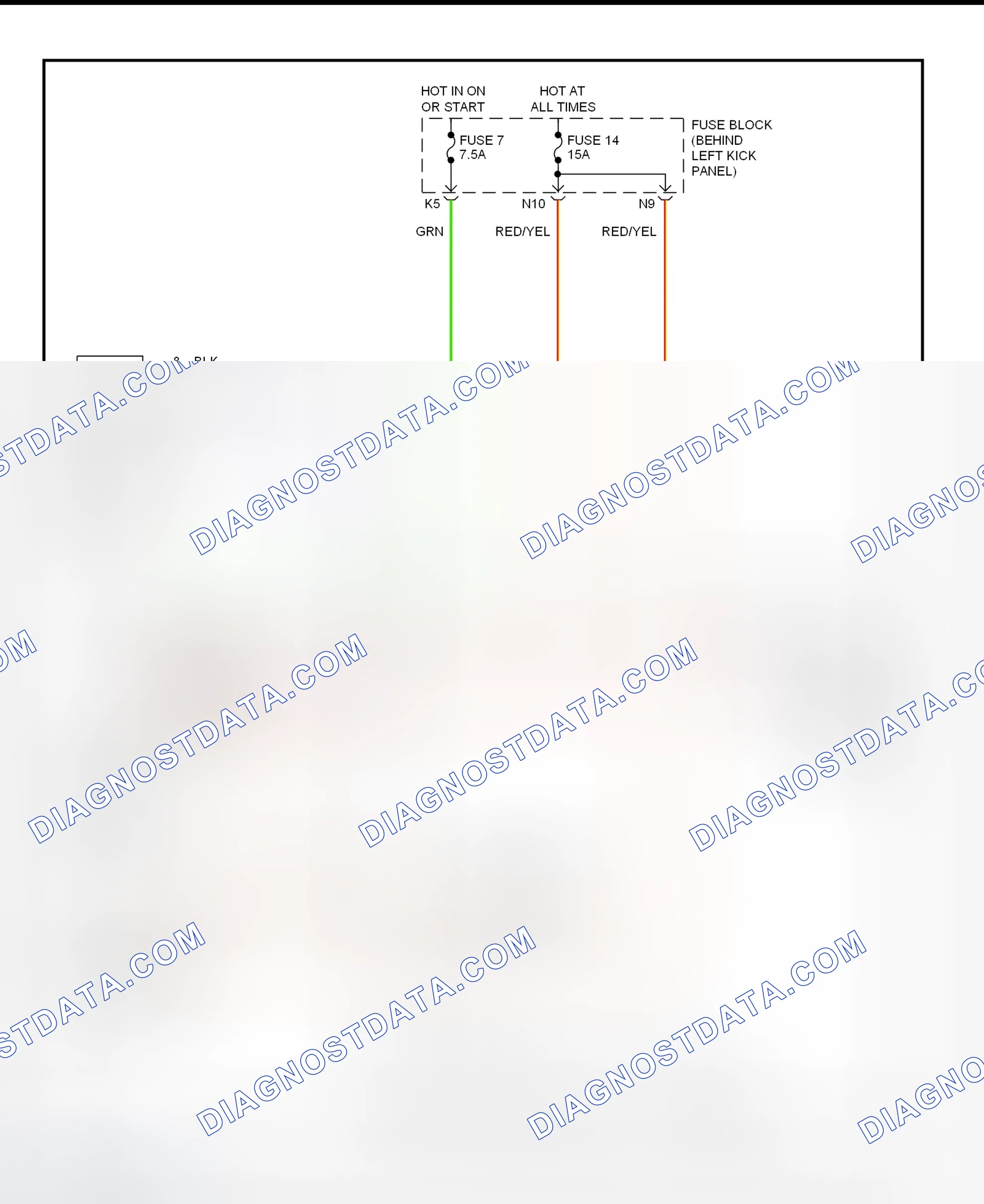 Scheme 17: Shift Lock System Circuit Diagram (1997 Nissan 200SX 2.0L)