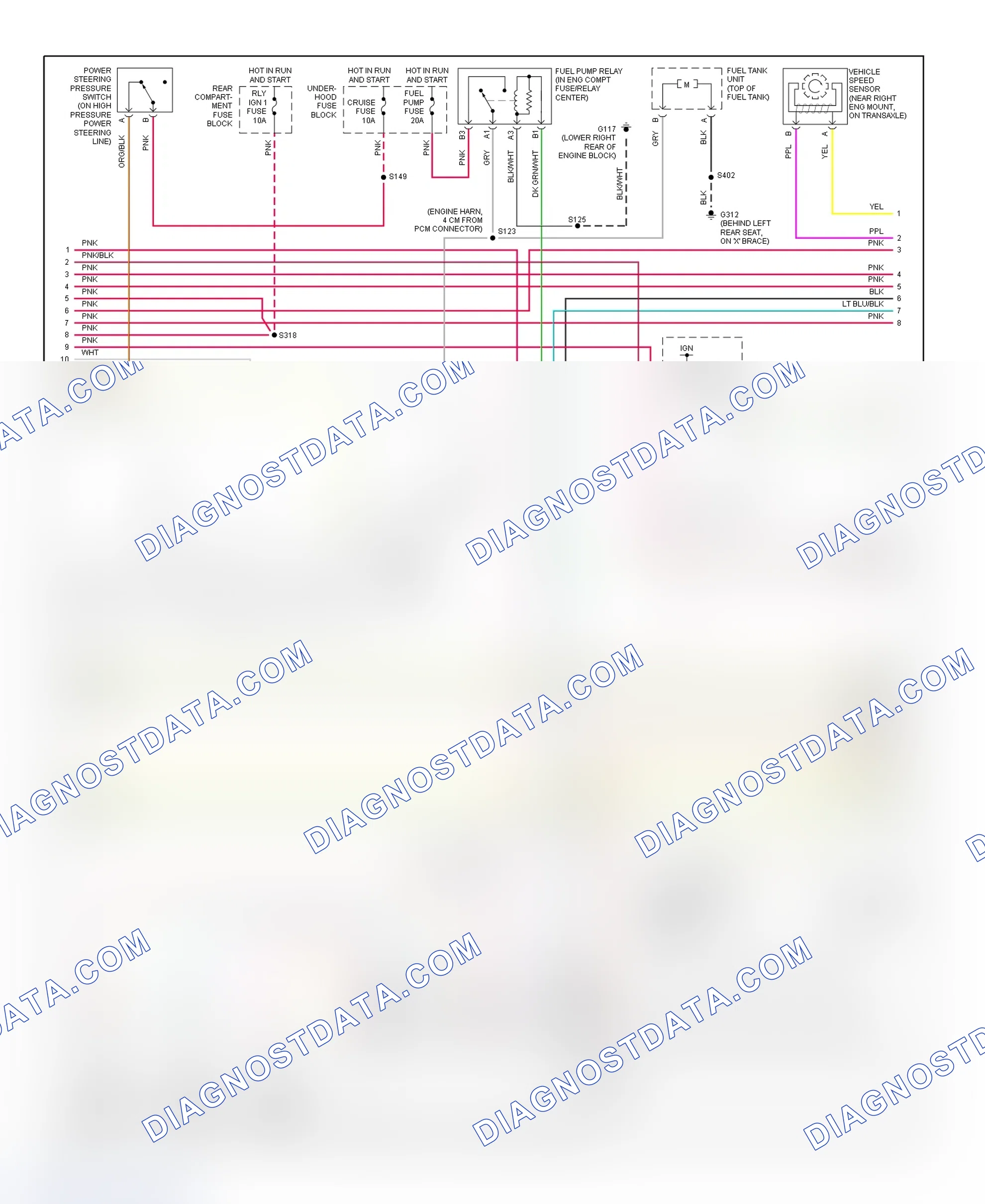 Scheme 73: PCM Wiring Diagram (DeVille & Eldorado - 4.6L - 3 Of 4)