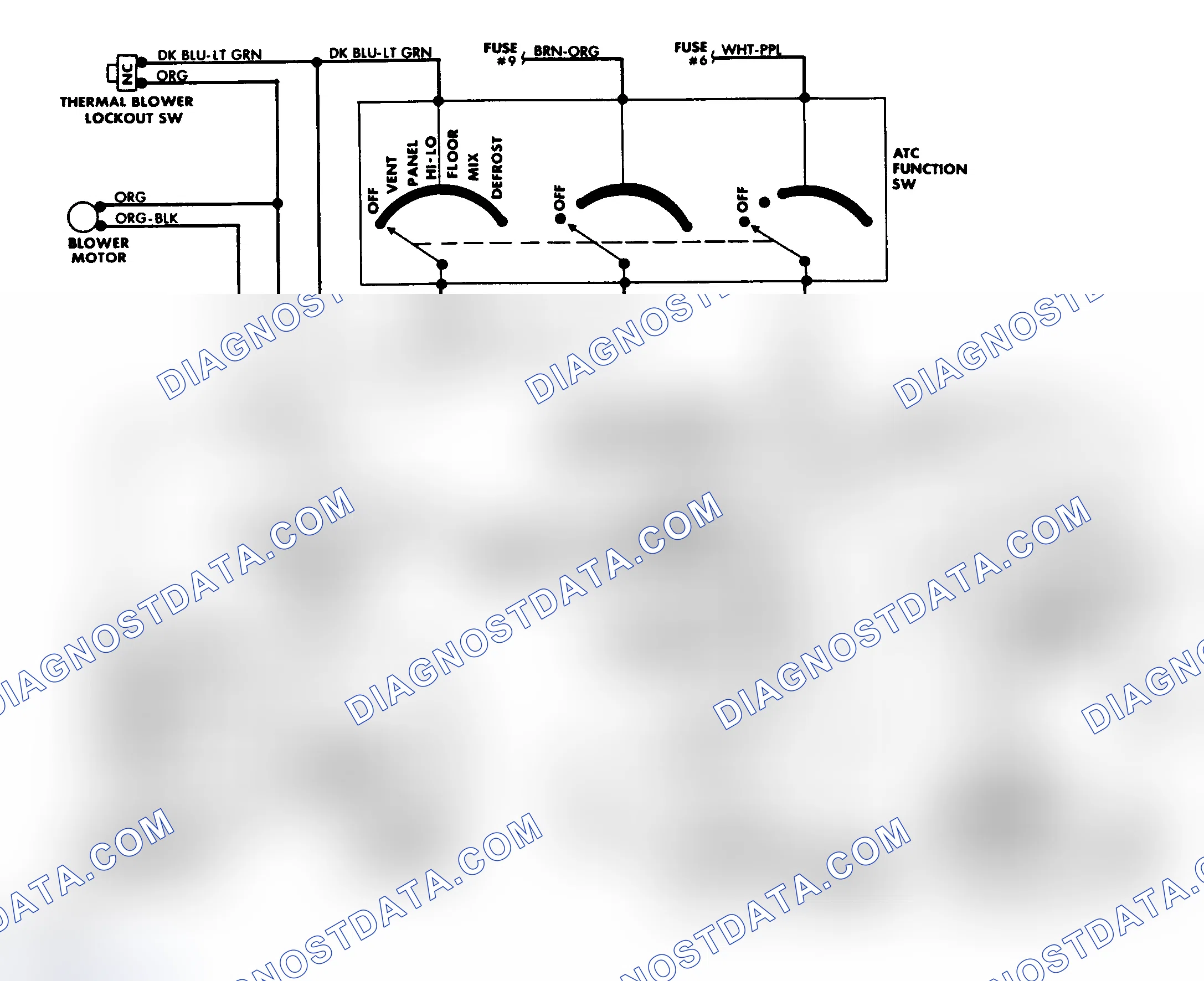 Scheme 14: 1987 ATC Wiring Diagram (Crown Victoria & Grand Marquis)