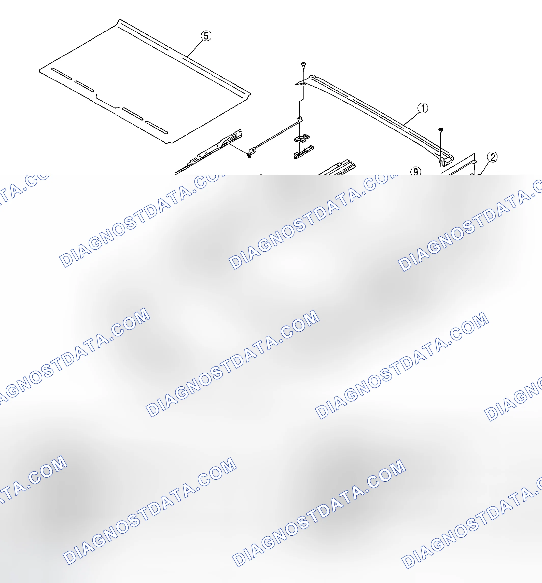 Scheme 10: SUNROOF UNIT DISASSEMBLY/ASSEMBLY