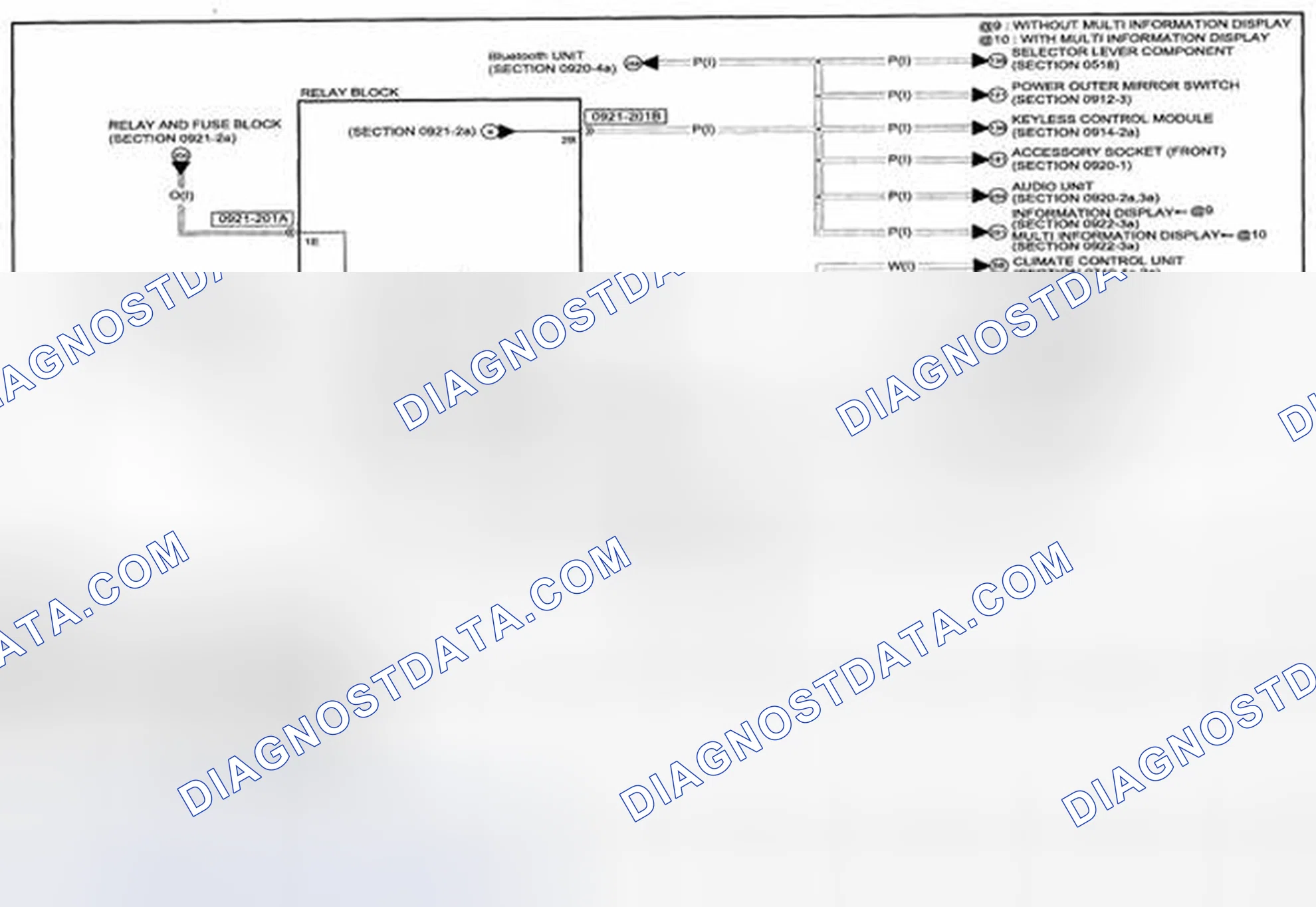 Scheme 381: Power System (With Advanced Keyless Entry And Push Button Start System) Wiring Diagram - 0921-2b (1 Of 2)