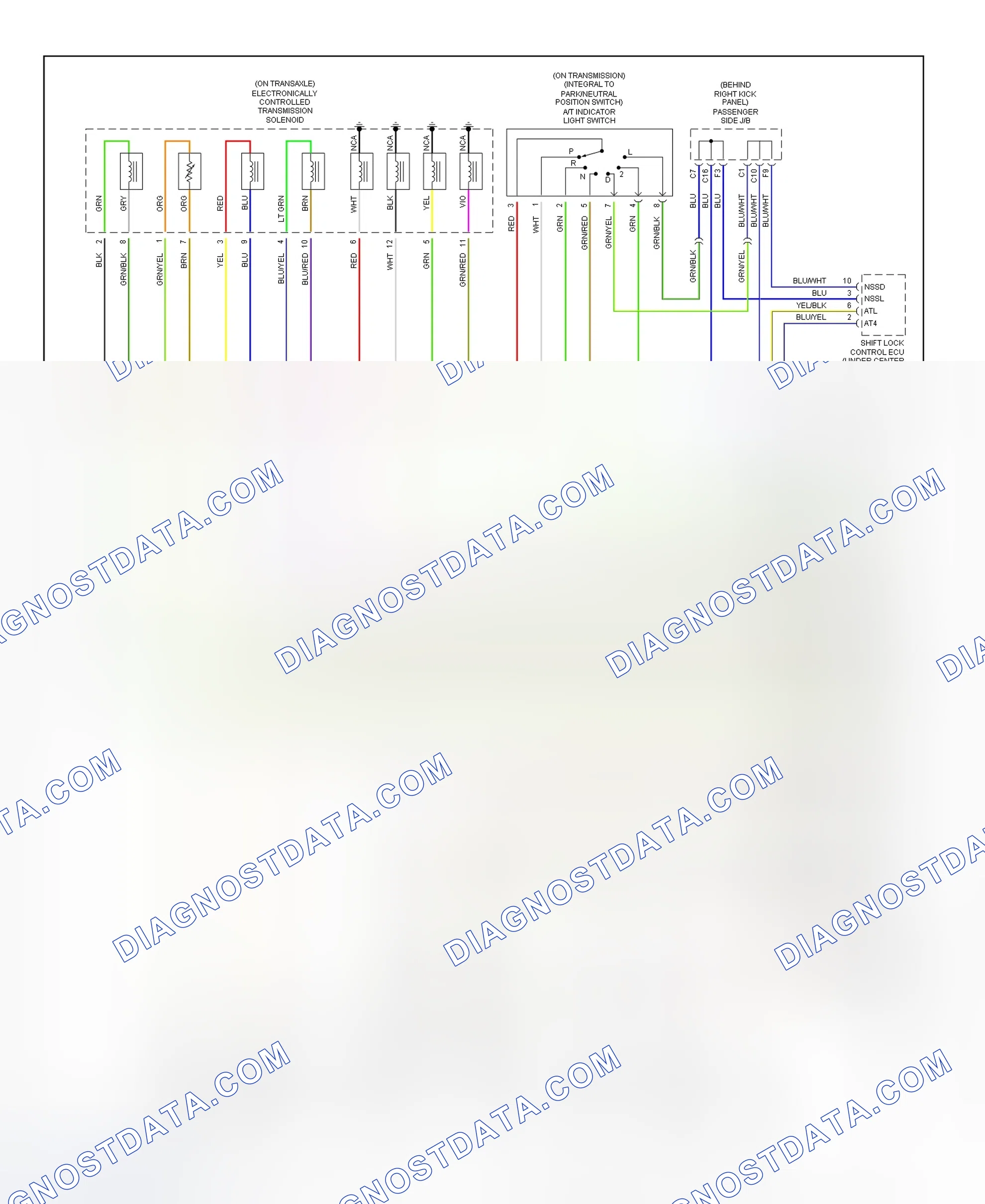 Scheme 50: Transmission Electronic Control System Wiring Diagram (2002 SC 430 - 2 Of 2)