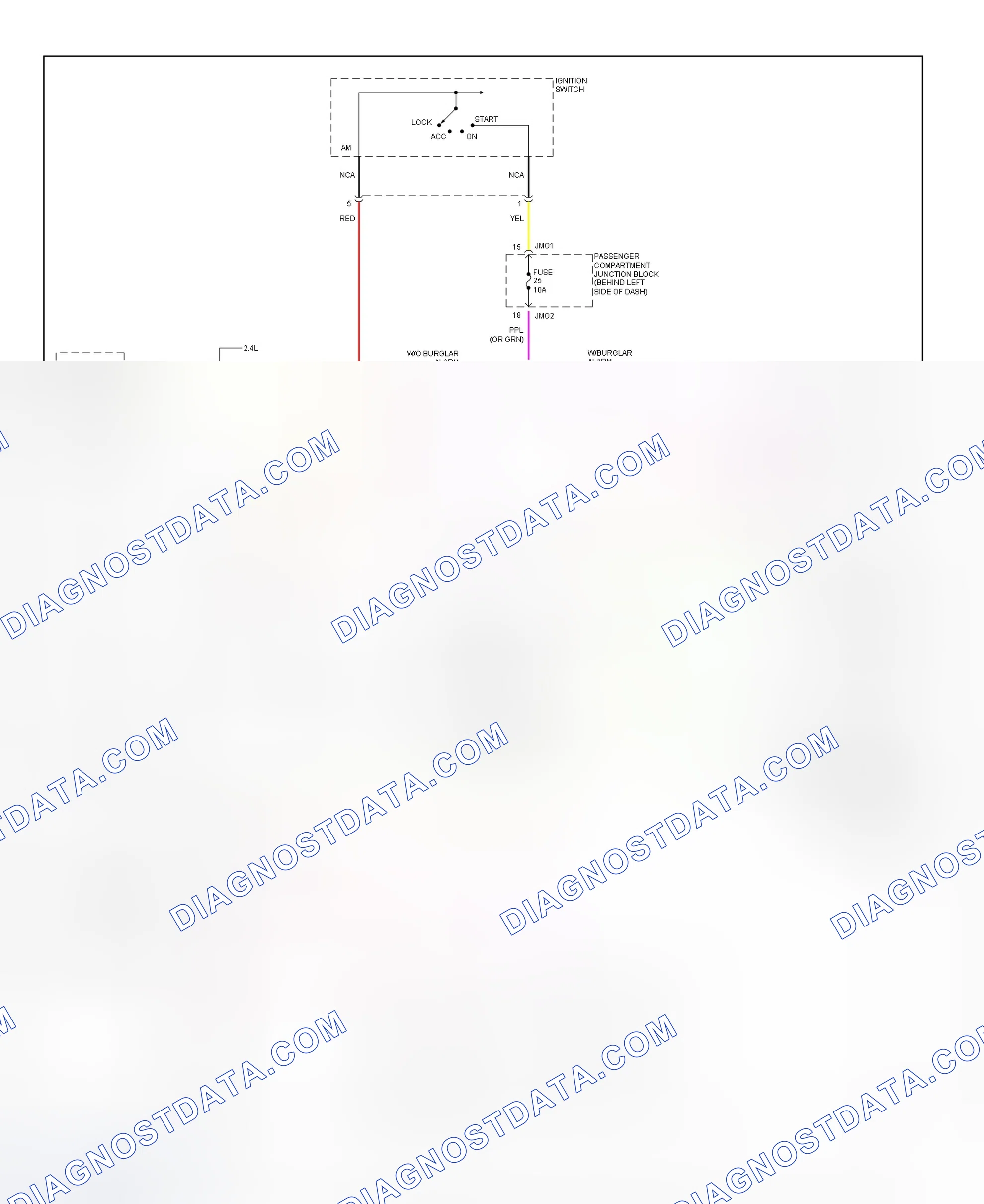 Scheme 4: Starting System Wiring Diagram (Sonata - M/T)