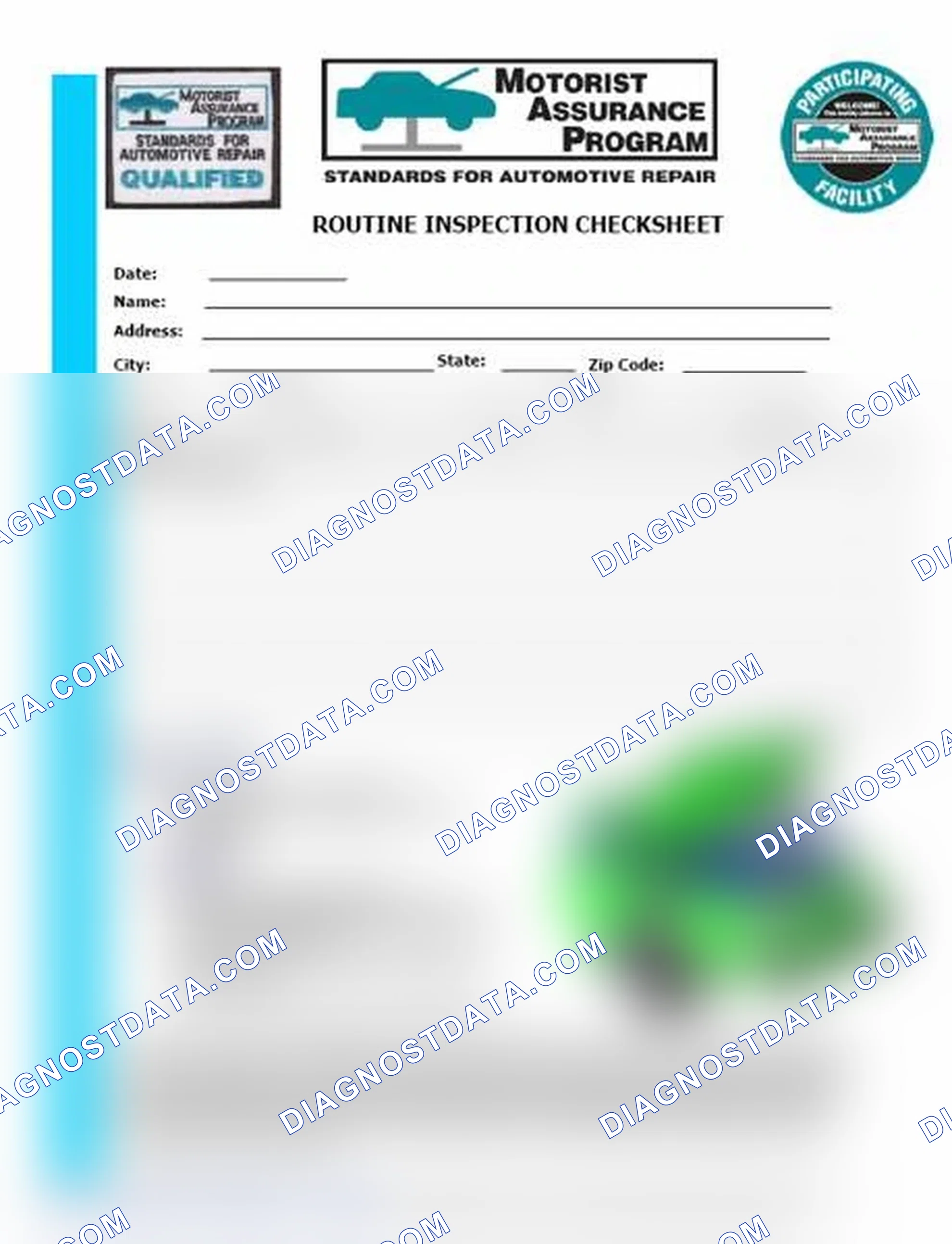 Scheme 26: Routine Inspection Checksheet (1 Of 2)