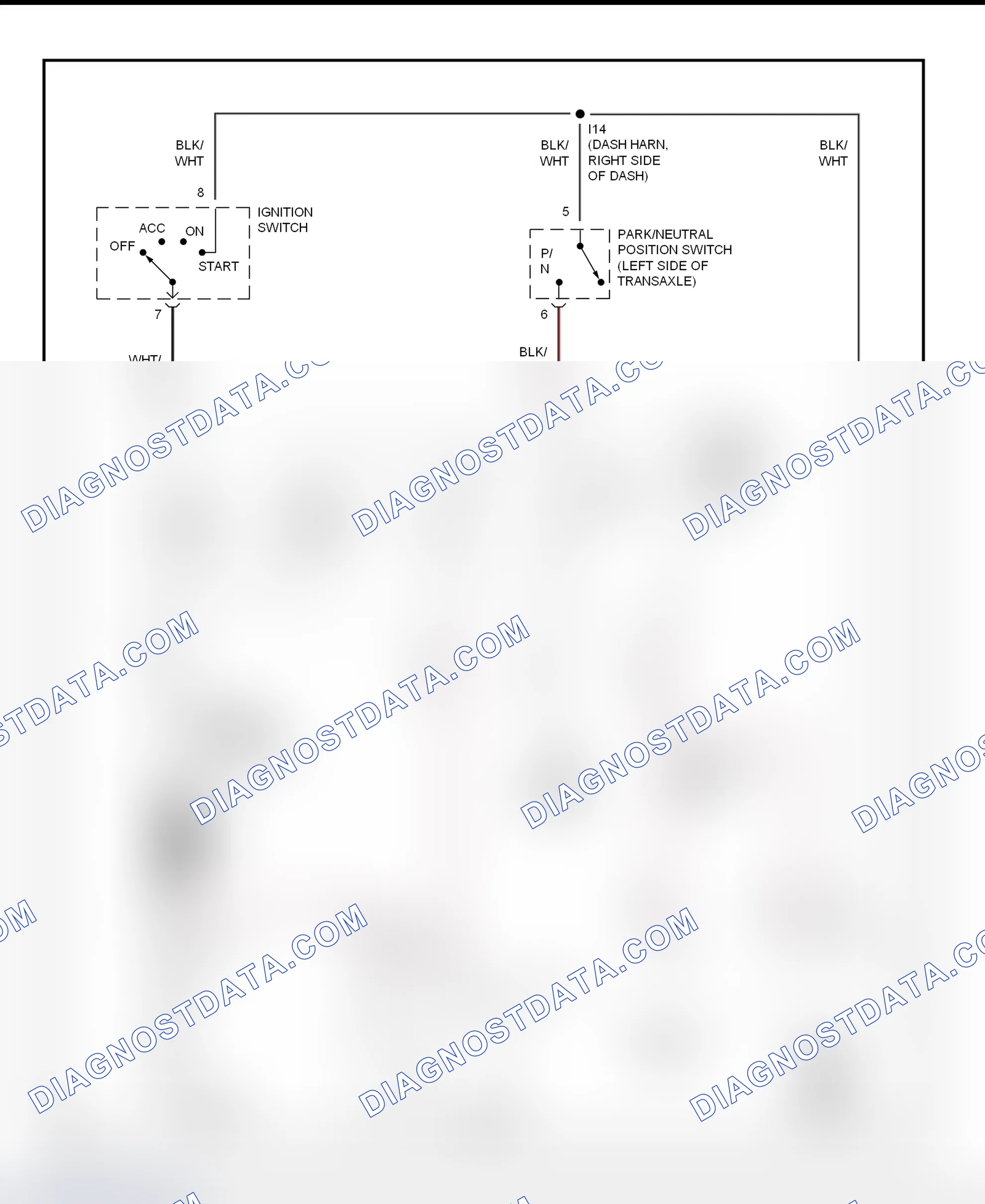 Fig. 18: Starting System Wiring Diagram (Avalon)