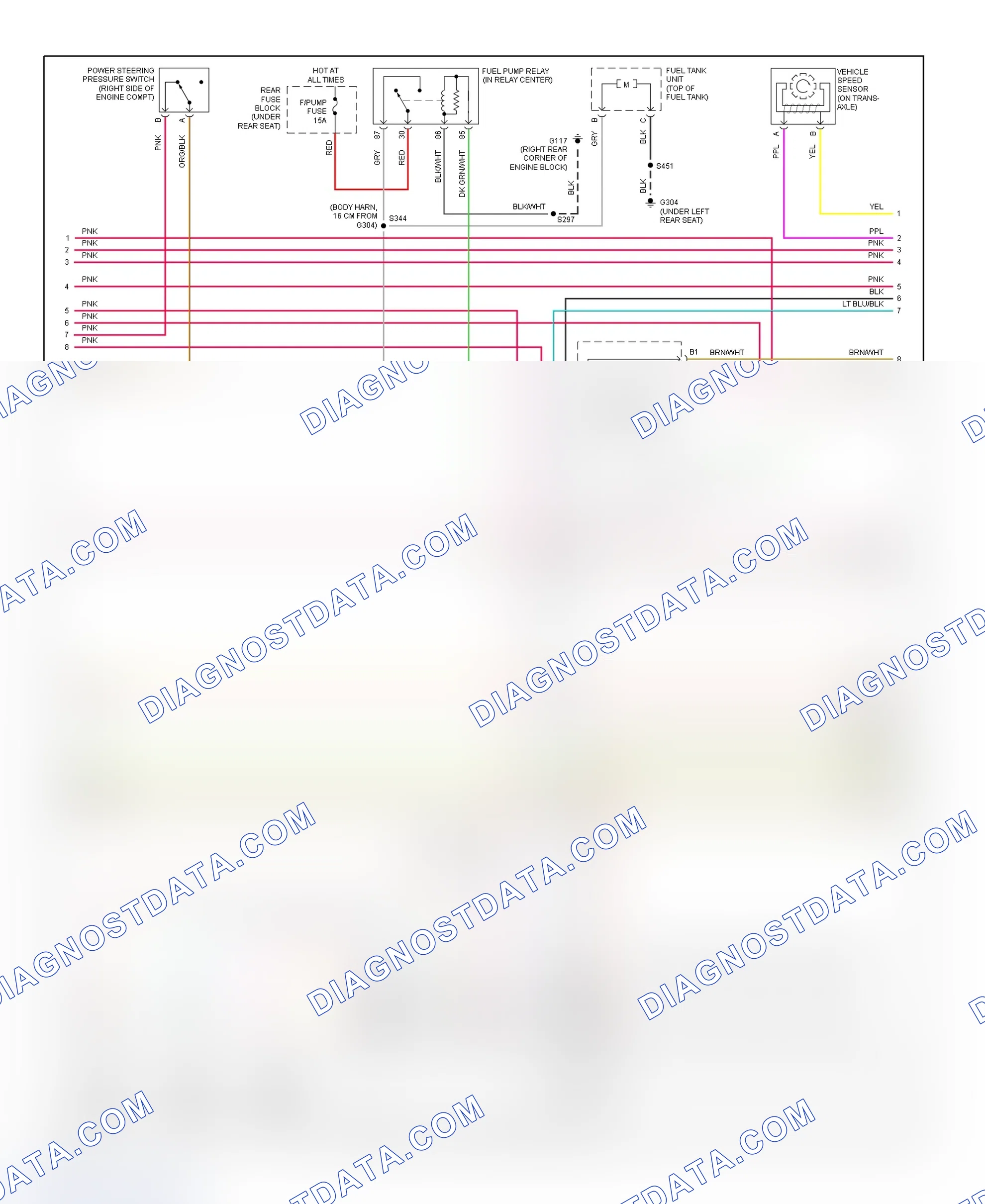 Scheme 13: PCM Wiring Diagram (Aurora - 4.0L - 3 Of 4)