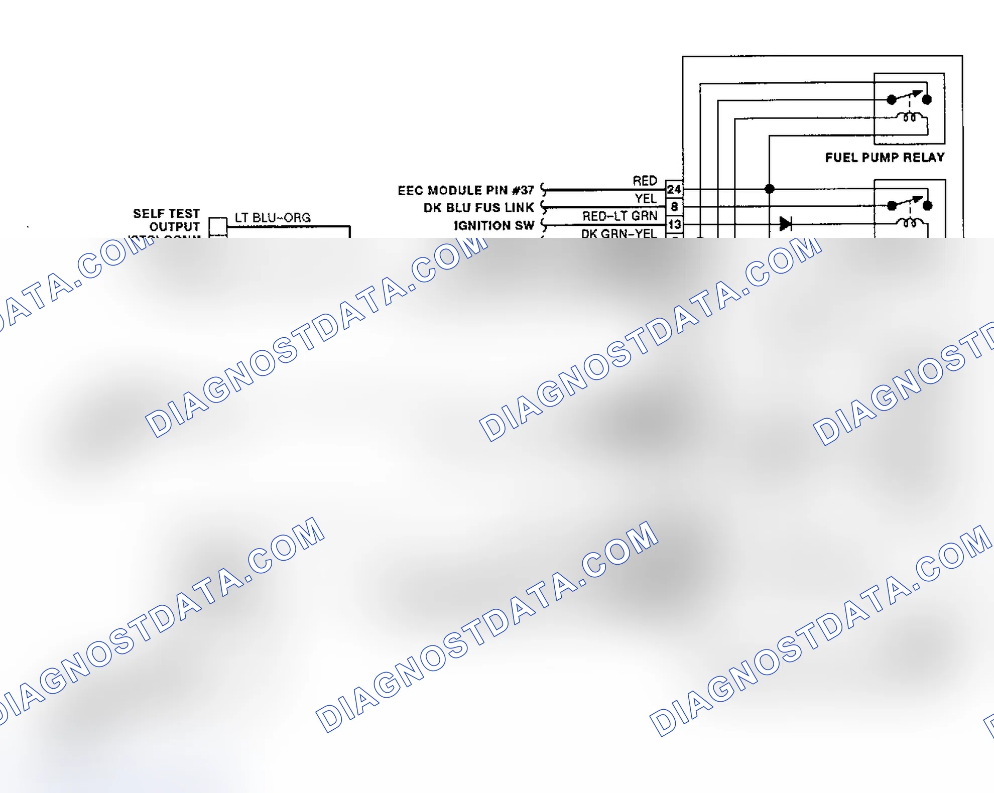 Scheme 6: Electric Cooling Fan Wiring Diagram (Mustang 2.3L)