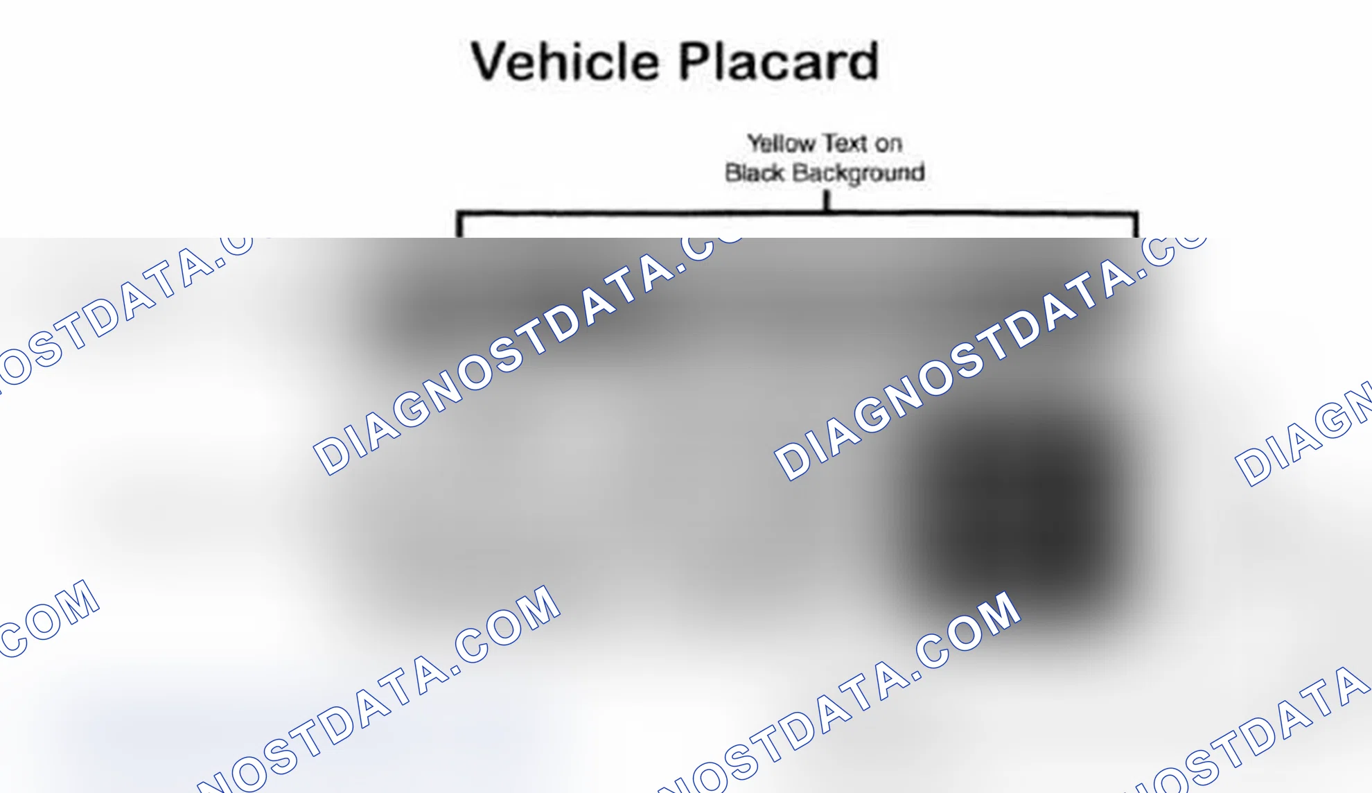 Scheme 28: Vehicle Tire Placard - Typical